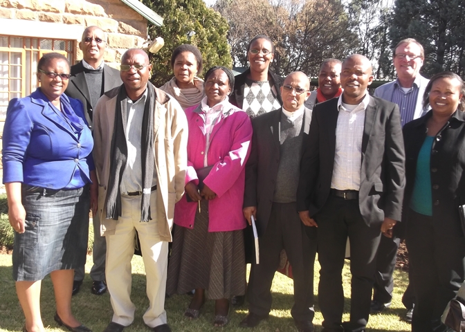 Alumni from Lesotho with Ambassador Gerry Gervin
