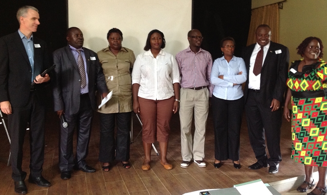 Executive Committee members of the Uganda Irish Alumni Association