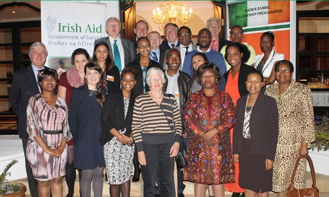 Group image from 2014 send-off reception for Kader Asmal Fellowship