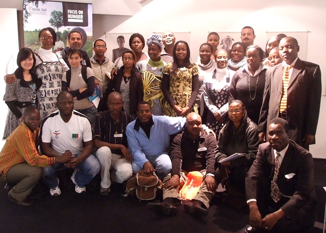 Group shot of 2010-11 Irish Aid FTP Fellows studying in Ireland