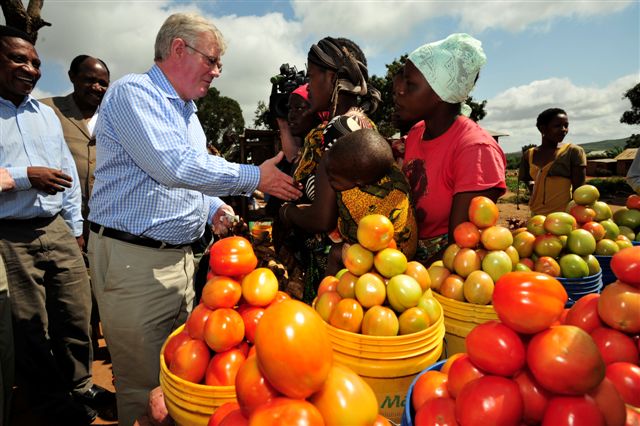 Ireland’s Tánaiste (Deputy Prime Minister) and Minister for Foreign Affairs, Eamon Gilmore TD, in Tanzania