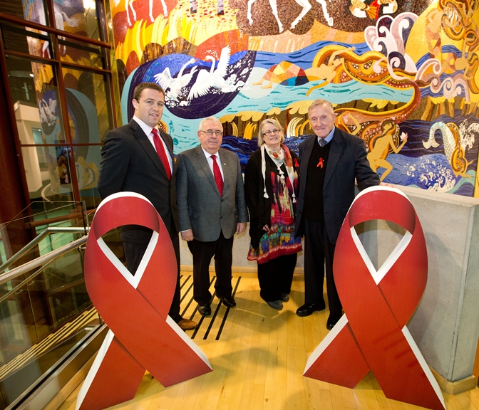 Attendees at World Aid Day event in Limerick